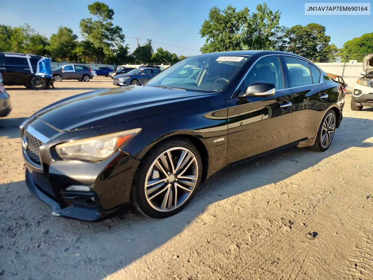 2014 Infiniti Q50 Hybrid Premium/Hybrid Sport VIN: JN1AV7AP7EM690164 Lot: 61029336