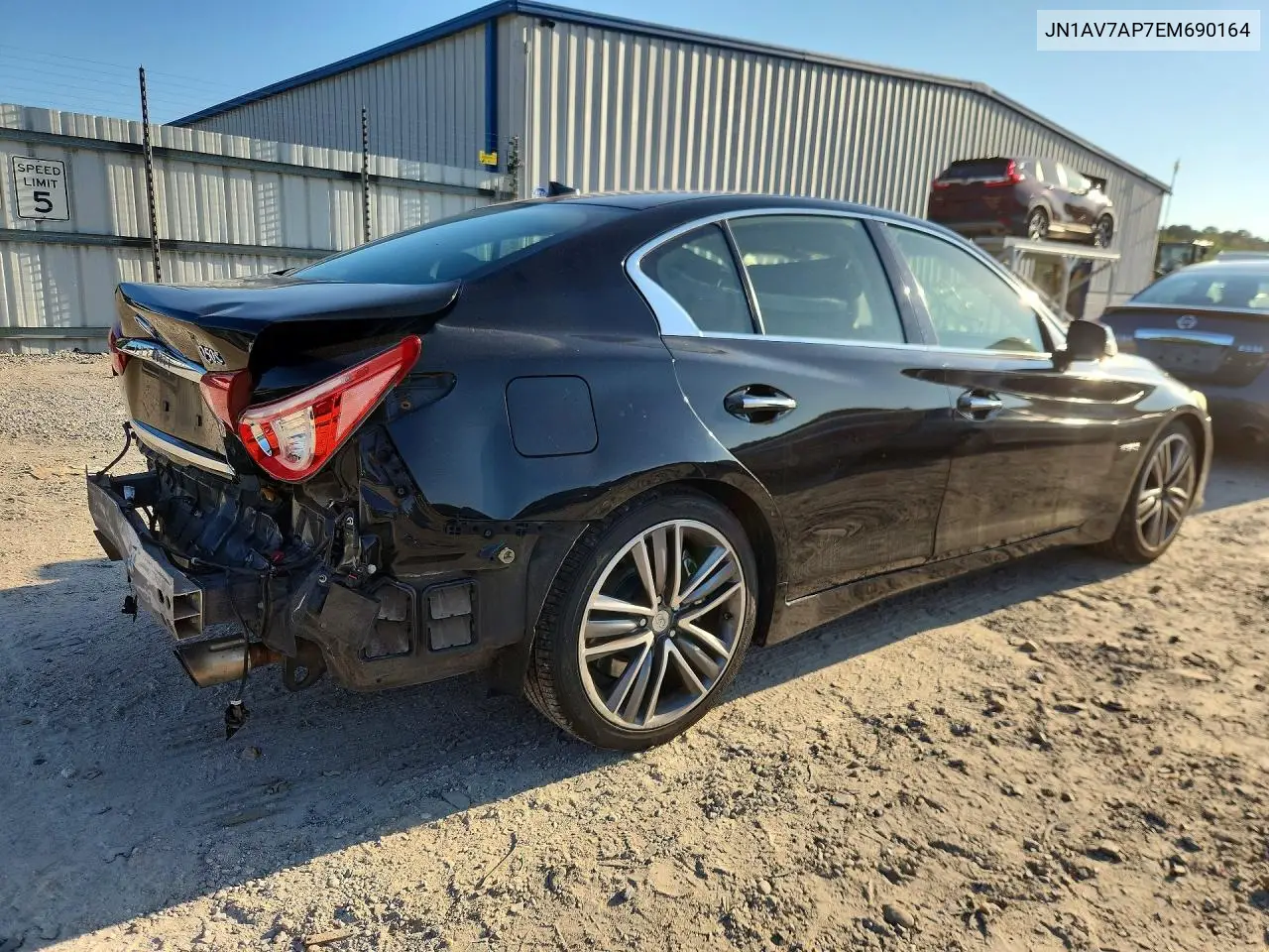 2014 Infiniti Q50 Hybrid Premium/Hybrid Sport VIN: JN1AV7AP7EM690164 Lot: 61029336