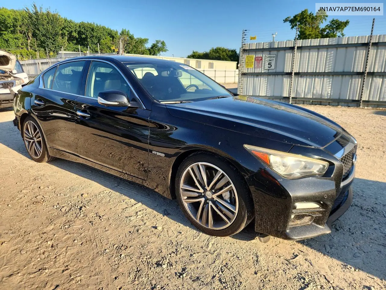 2014 Infiniti Q50 Hybrid Premium/Hybrid Sport VIN: JN1AV7AP7EM690164 Lot: 61029336