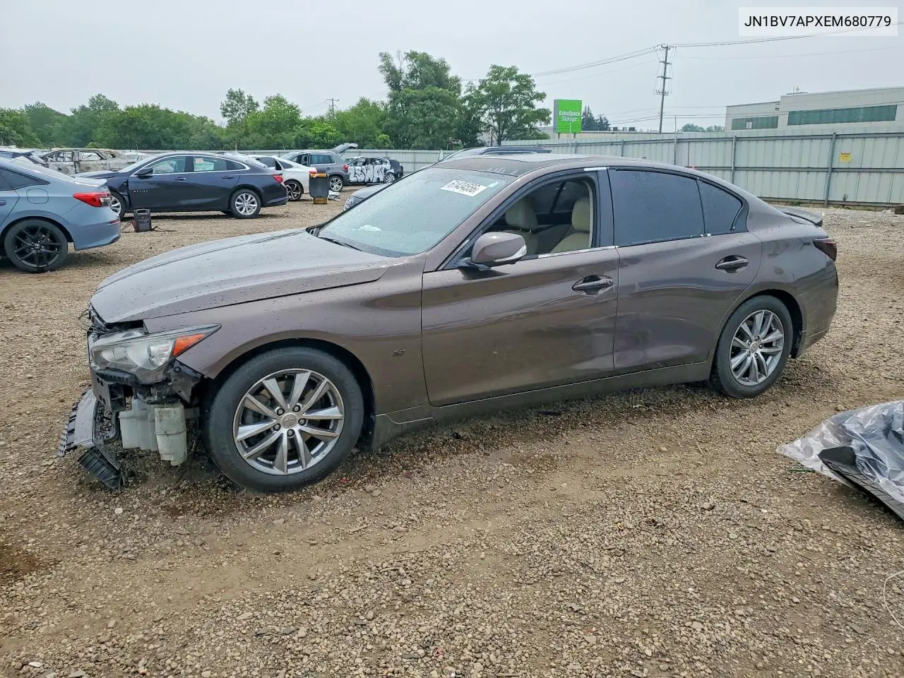 2014 Infiniti Q50 Premium VIN: JN1BV7APXEM680779 Lot: 61434556