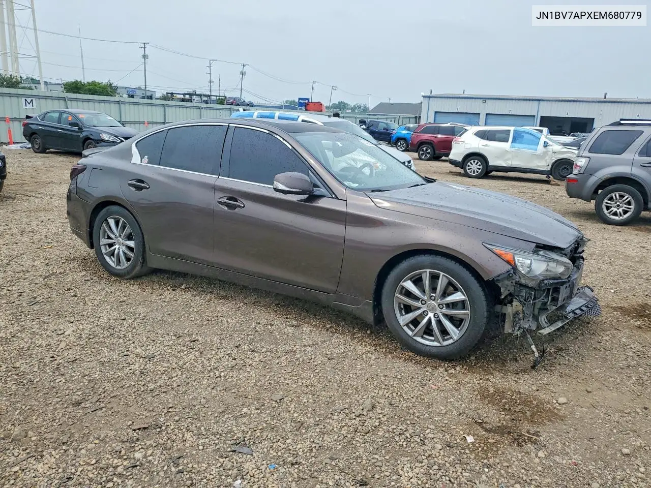 2014 Infiniti Q50 Premium VIN: JN1BV7APXEM680779 Lot: 61434556