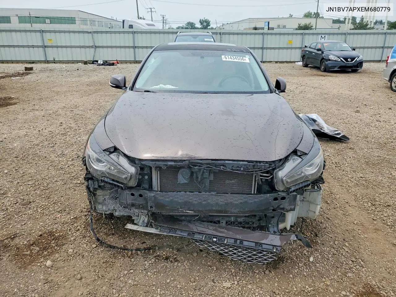 2014 Infiniti Q50 Premium VIN: JN1BV7APXEM680779 Lot: 61434556