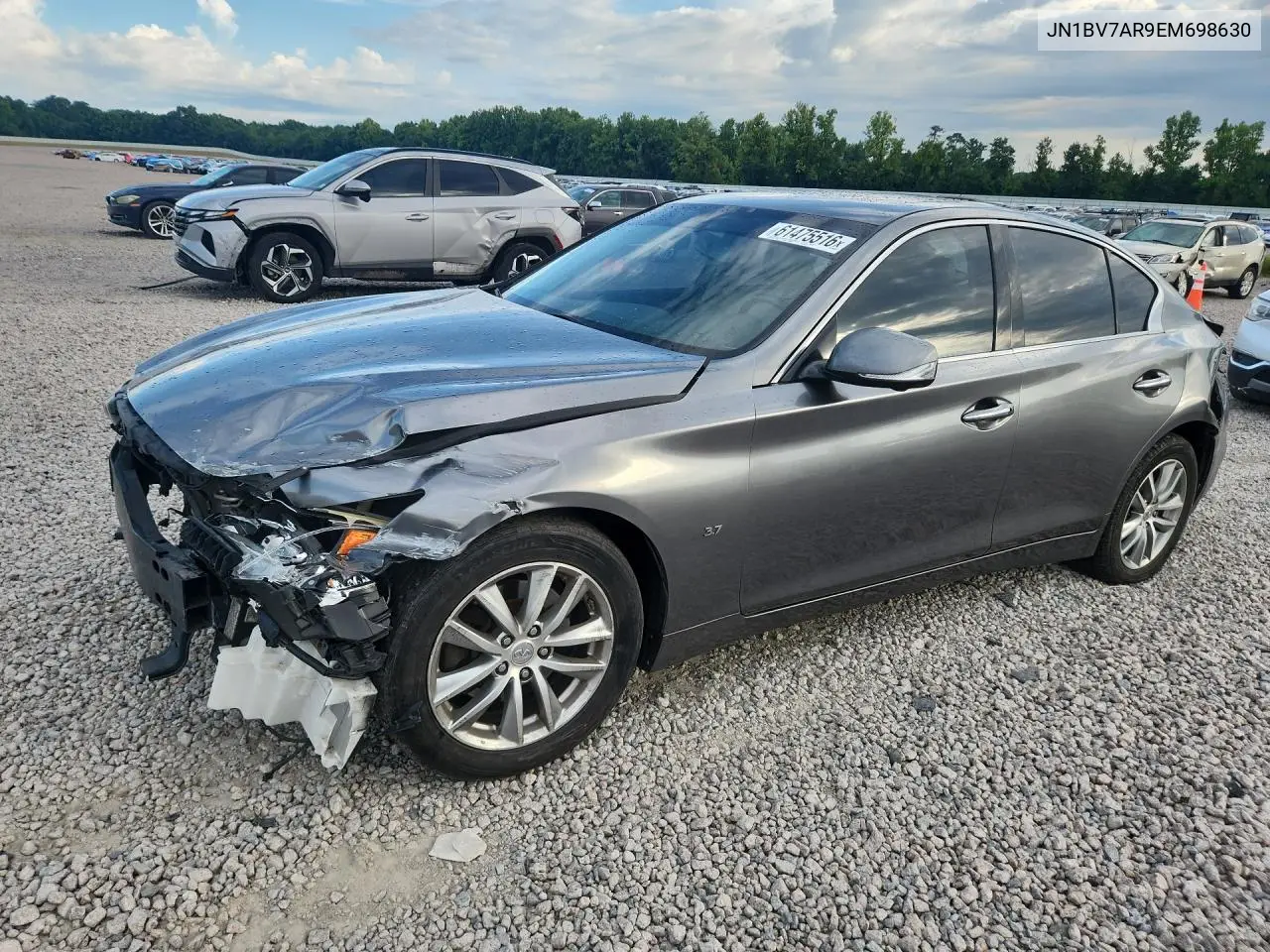 2014 Infiniti Q50 Premium VIN: JN1BV7AR9EM698630 Lot: 61475516