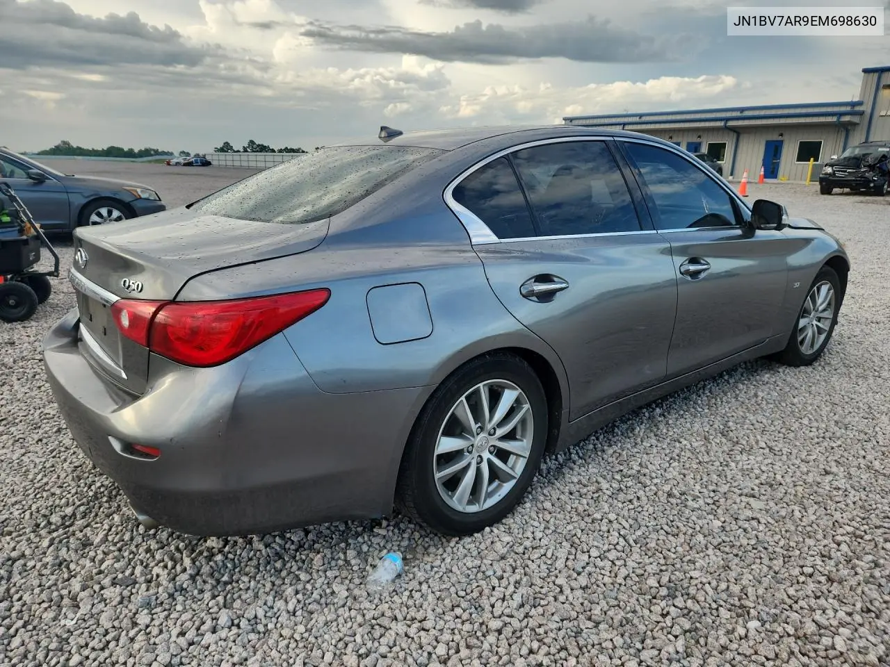 2014 Infiniti Q50 Premium VIN: JN1BV7AR9EM698630 Lot: 61475516