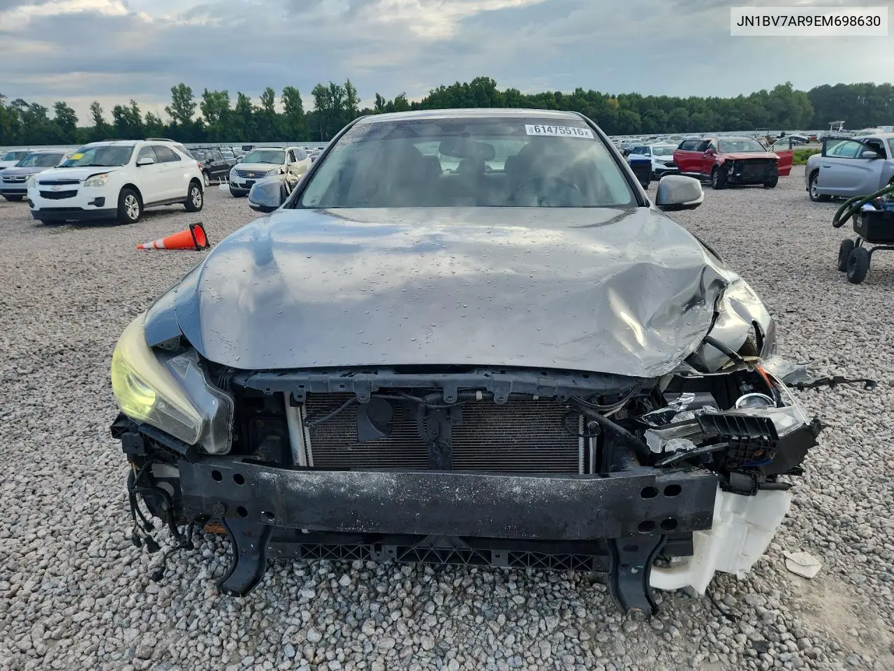 2014 Infiniti Q50 Premium VIN: JN1BV7AR9EM698630 Lot: 61475516