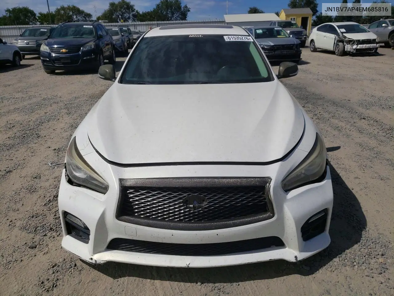 2014 Infiniti Q50 Sport VIN: JN1BV7AP4EM685816 Lot: 61535276