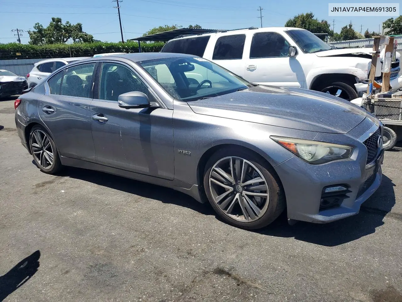 2014 Infiniti Q50 Hybrid Sport VIN: JN1AV7AP4EM691305 Lot: 61876736