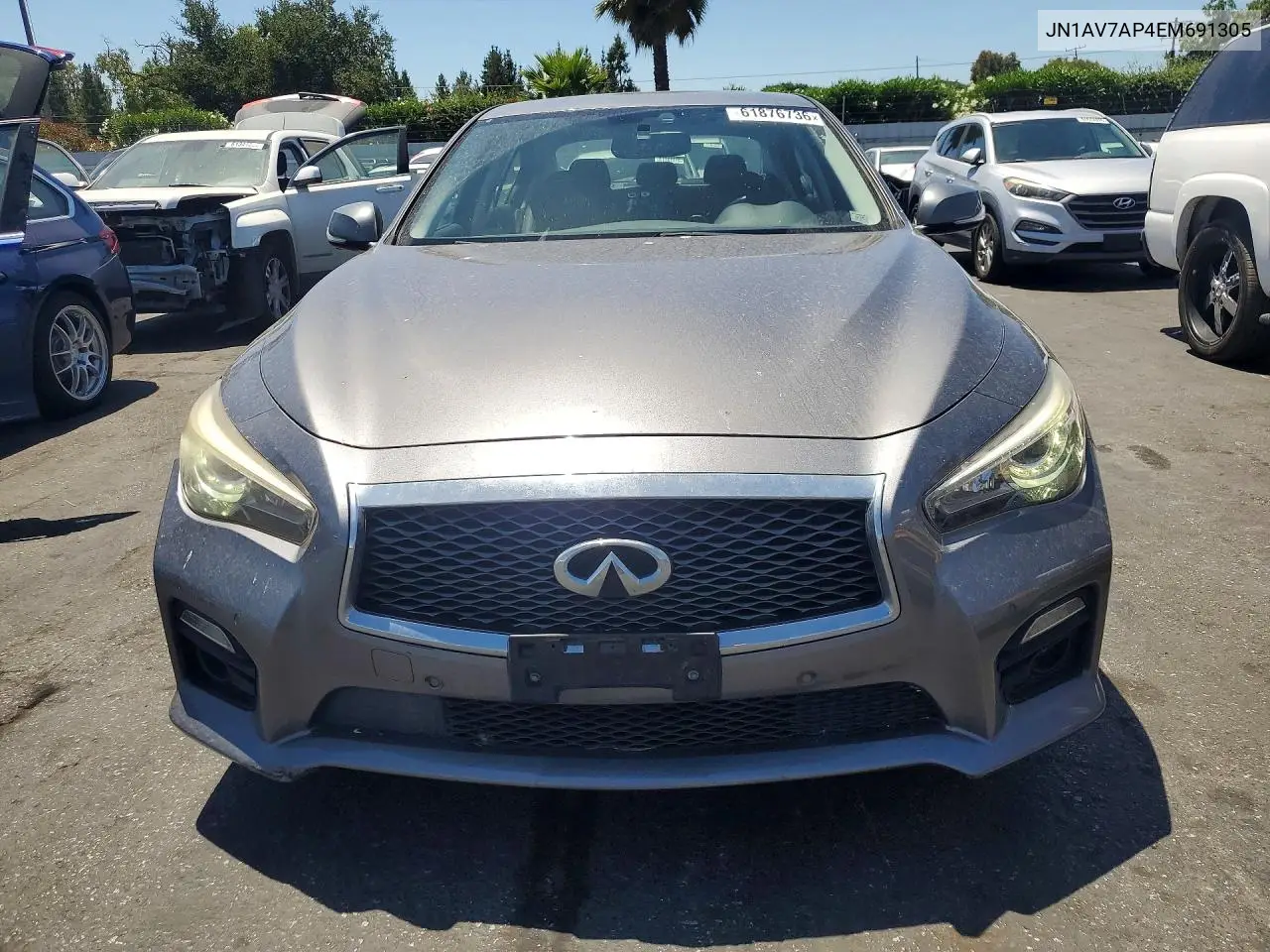 2014 Infiniti Q50 Hybrid Sport VIN: JN1AV7AP4EM691305 Lot: 61876736