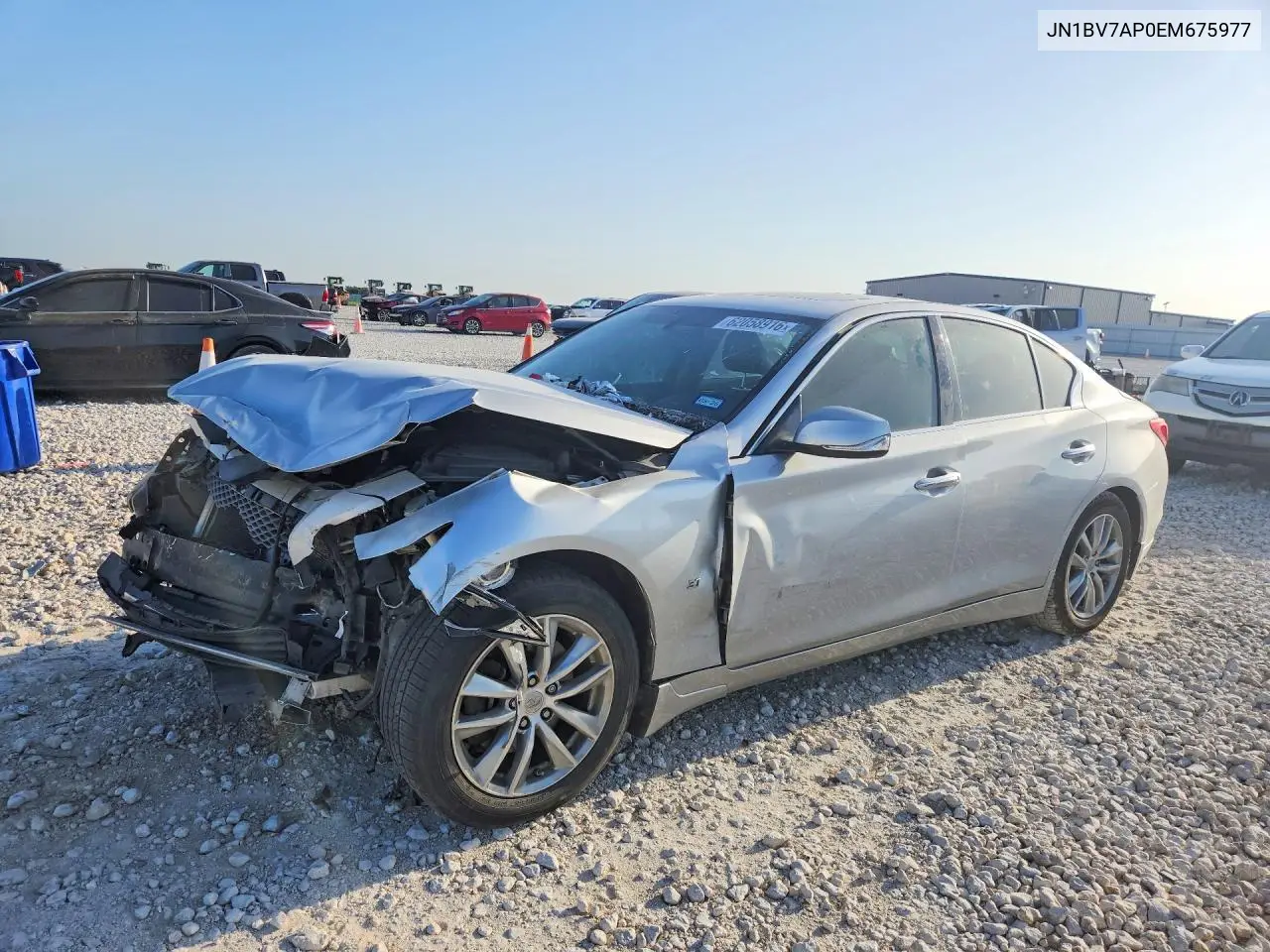 2014 Infiniti Q50 Premium VIN: JN1BV7AP0EM675977 Lot: 62058916