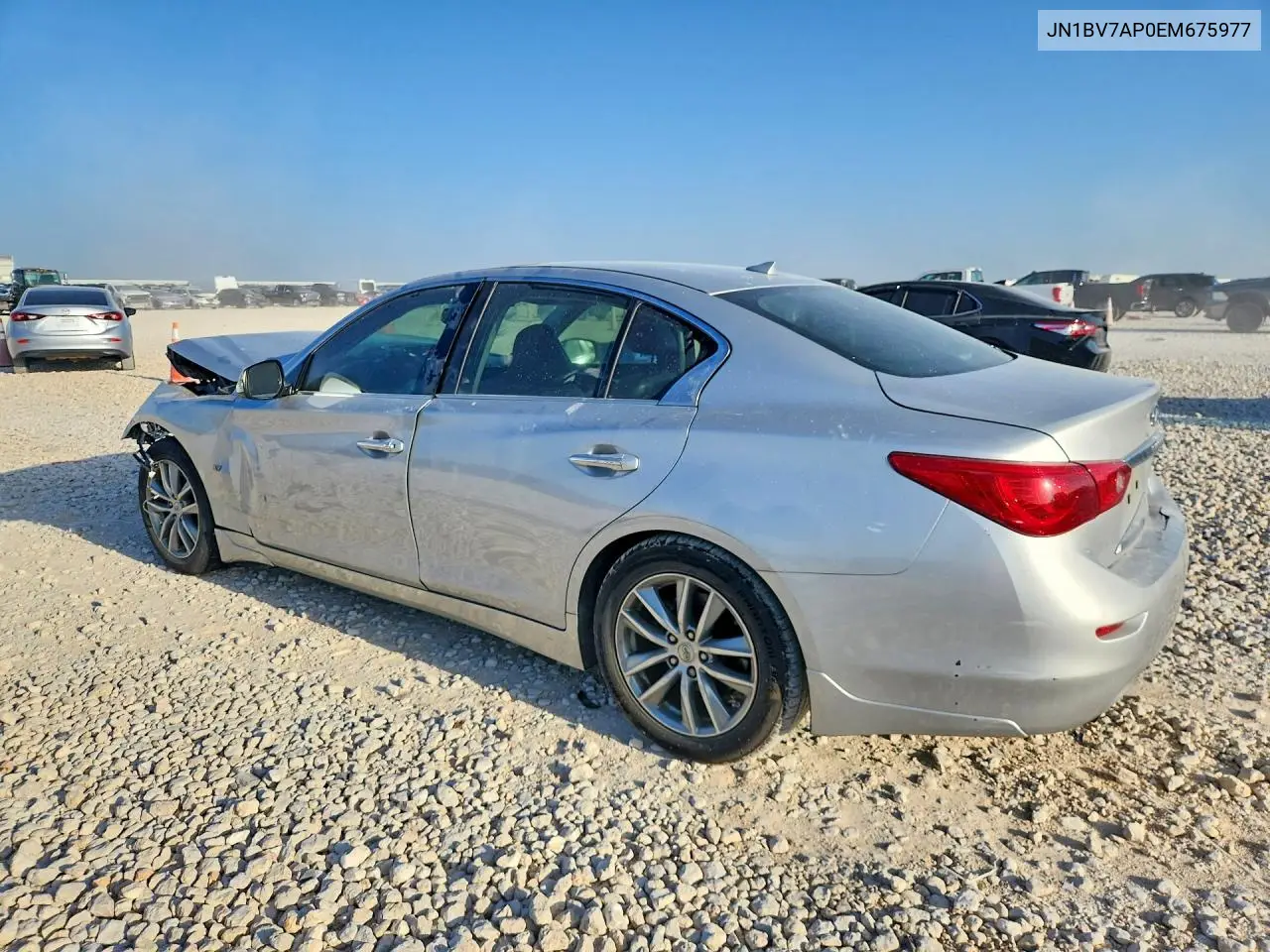 2014 Infiniti Q50 Premium VIN: JN1BV7AP0EM675977 Lot: 62058916