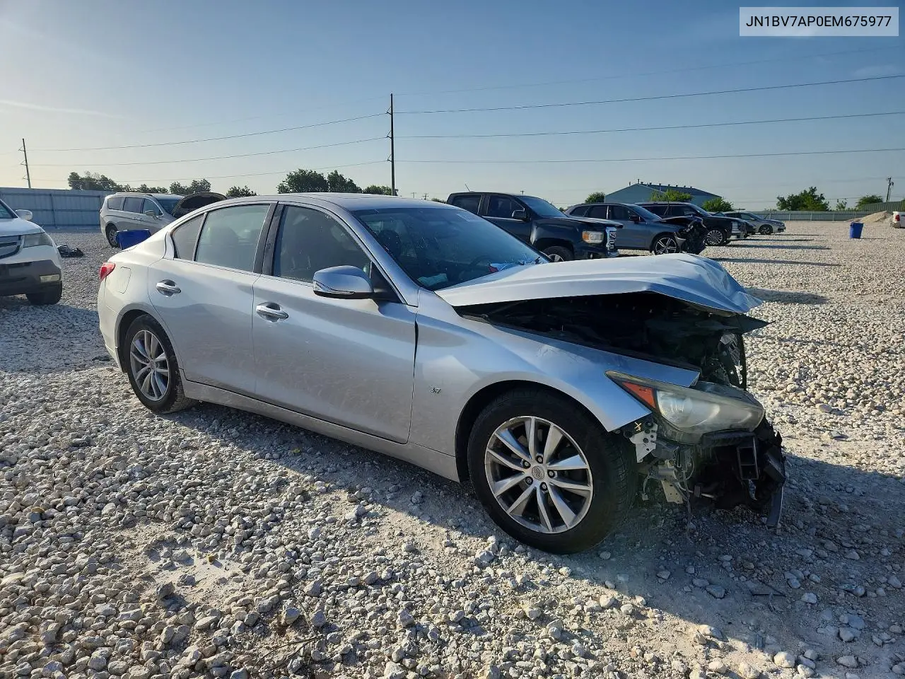 2014 Infiniti Q50 Premium VIN: JN1BV7AP0EM675977 Lot: 62058916