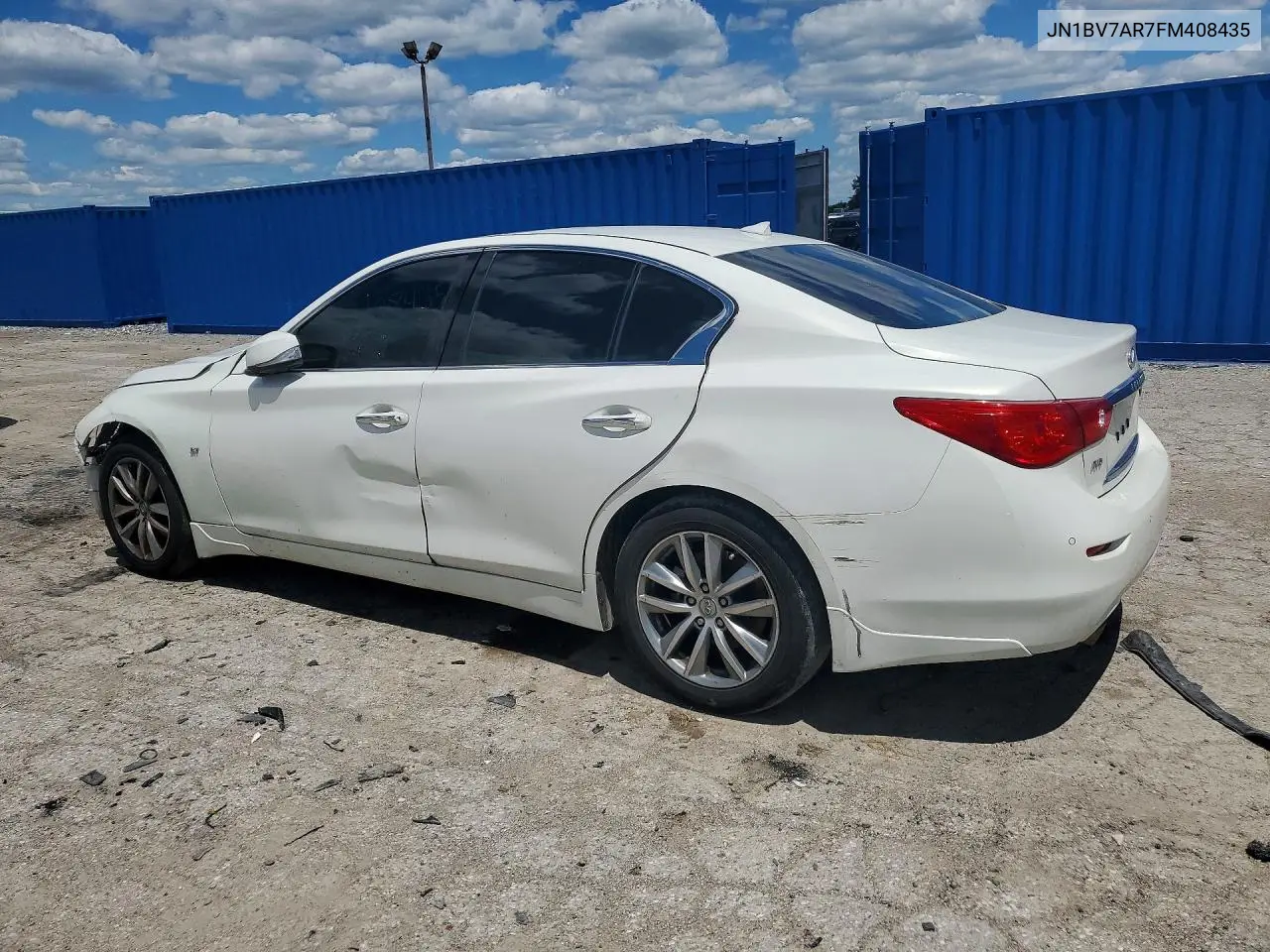2015 Infiniti Q50 Premium VIN: JN1BV7AR7FM408435 Lot: 56942546