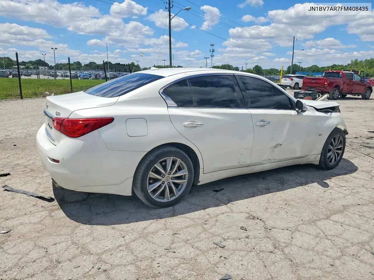 2015 Infiniti Q50 Premium VIN: JN1BV7AR7FM408435 Lot: 56942546