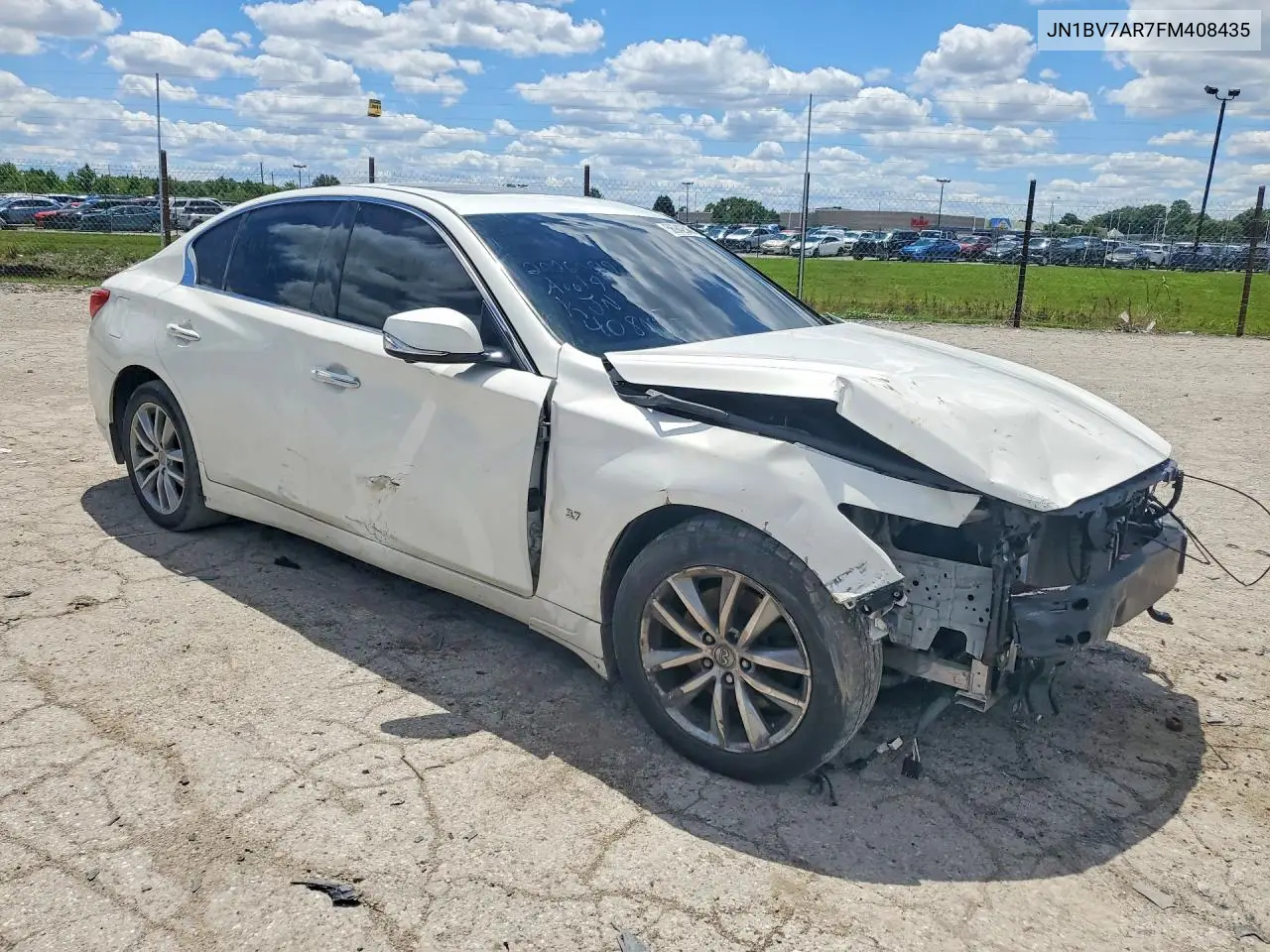 2015 Infiniti Q50 Premium VIN: JN1BV7AR7FM408435 Lot: 56942546