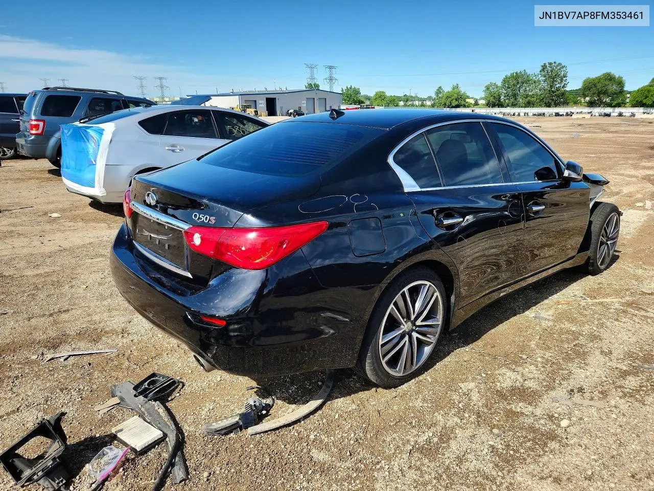 2015 Infiniti Q50 Sport VIN: JN1BV7AP8FM353461 Lot: 58204326