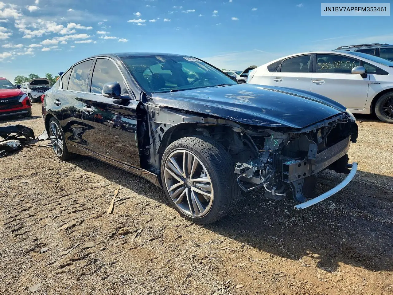 2015 Infiniti Q50 Sport VIN: JN1BV7AP8FM353461 Lot: 58204326