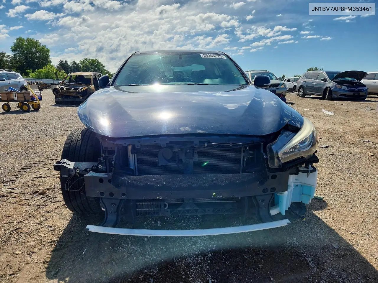 2015 Infiniti Q50 Sport VIN: JN1BV7AP8FM353461 Lot: 58204326