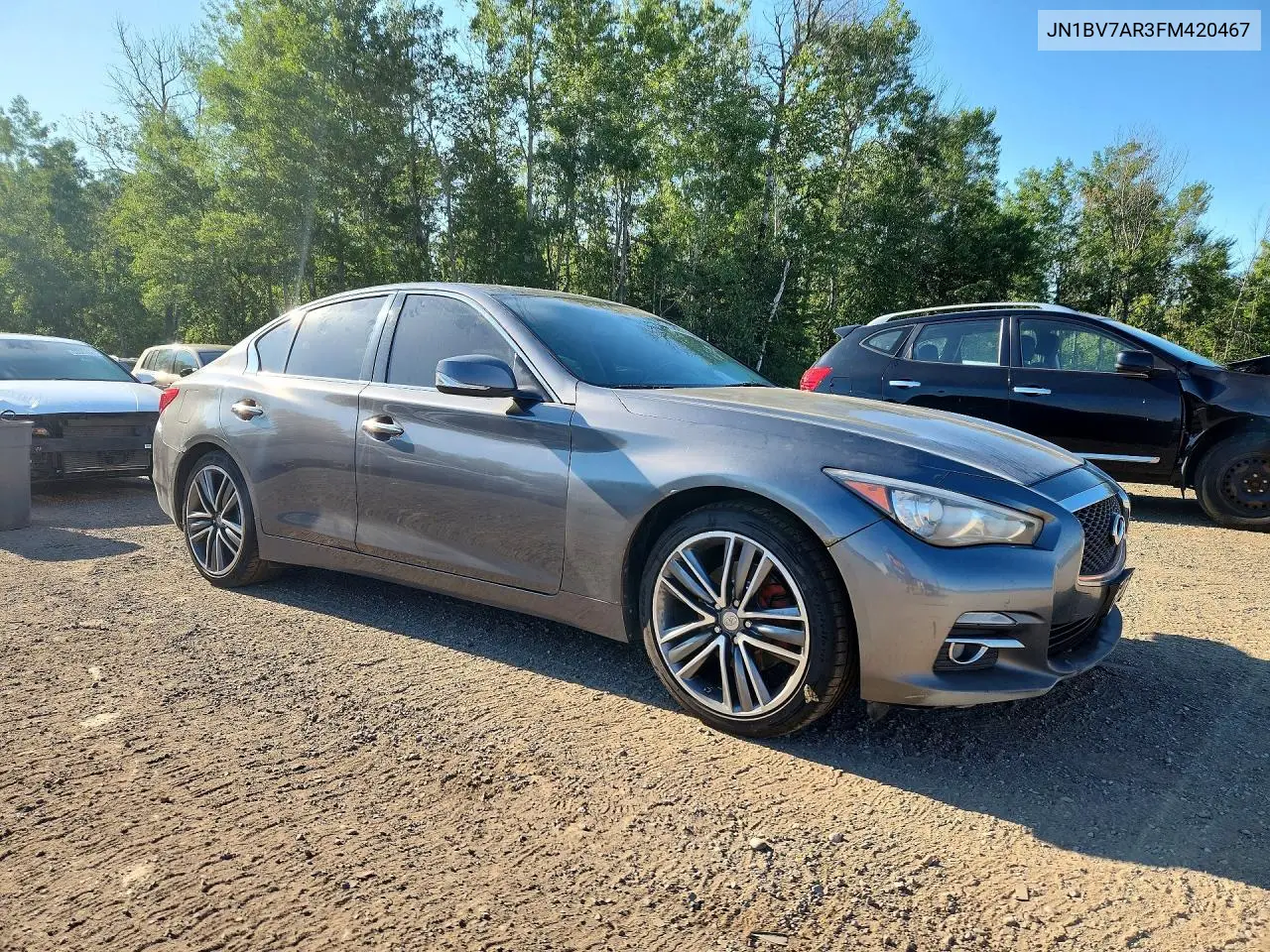 2015 Infiniti Q50 Base VIN: JN1BV7AR3FM420467 Lot: 58971596