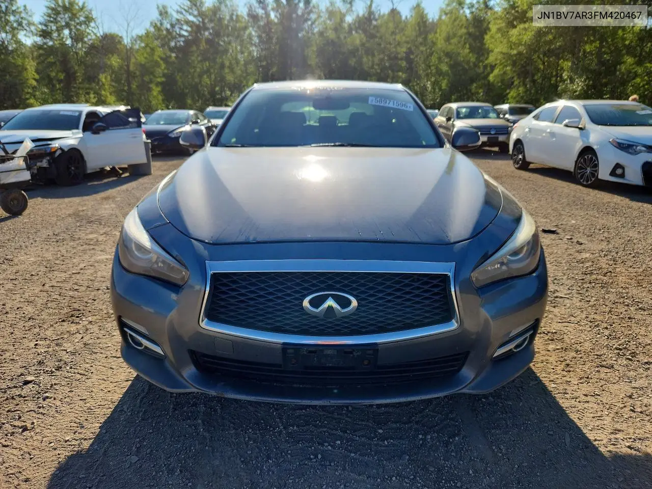 2015 Infiniti Q50 Base VIN: JN1BV7AR3FM420467 Lot: 58971596