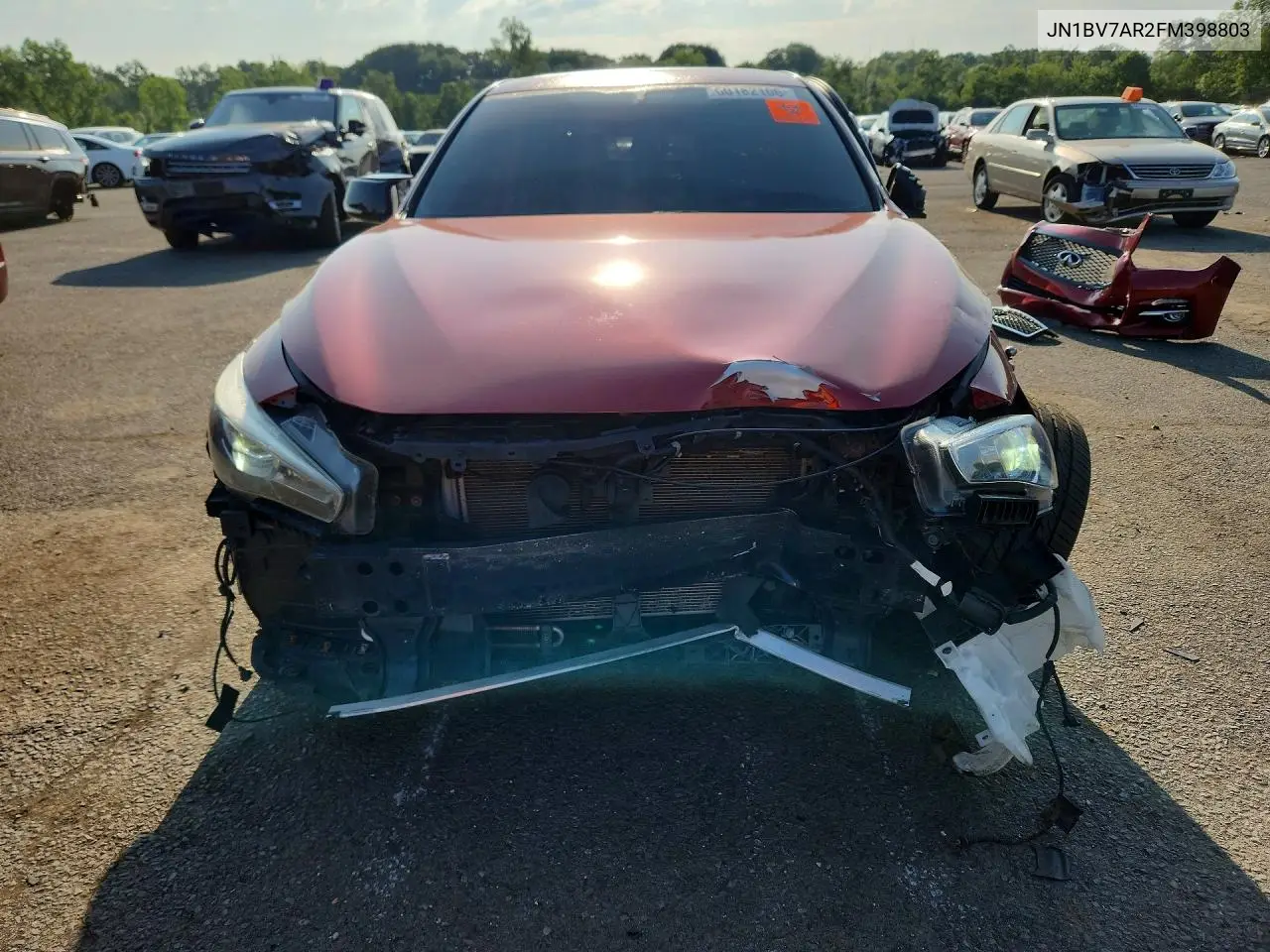 2015 Infiniti Q50 Premium VIN: JN1BV7AR2FM398803 Lot: 60182106