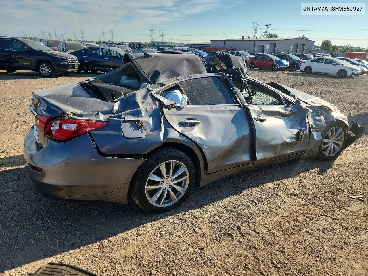 2015 Infiniti Q50 Hybrid Premium VIN: JN1AV7AR8FM850927 Lot: 60211966