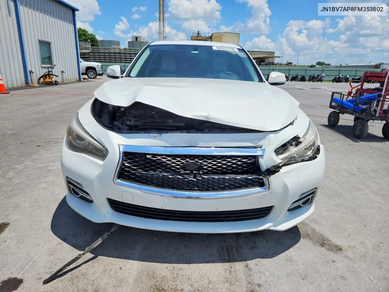 2015 Infiniti Q50 Premium VIN: JN1BV7AP8FM353802 Lot: 60552296