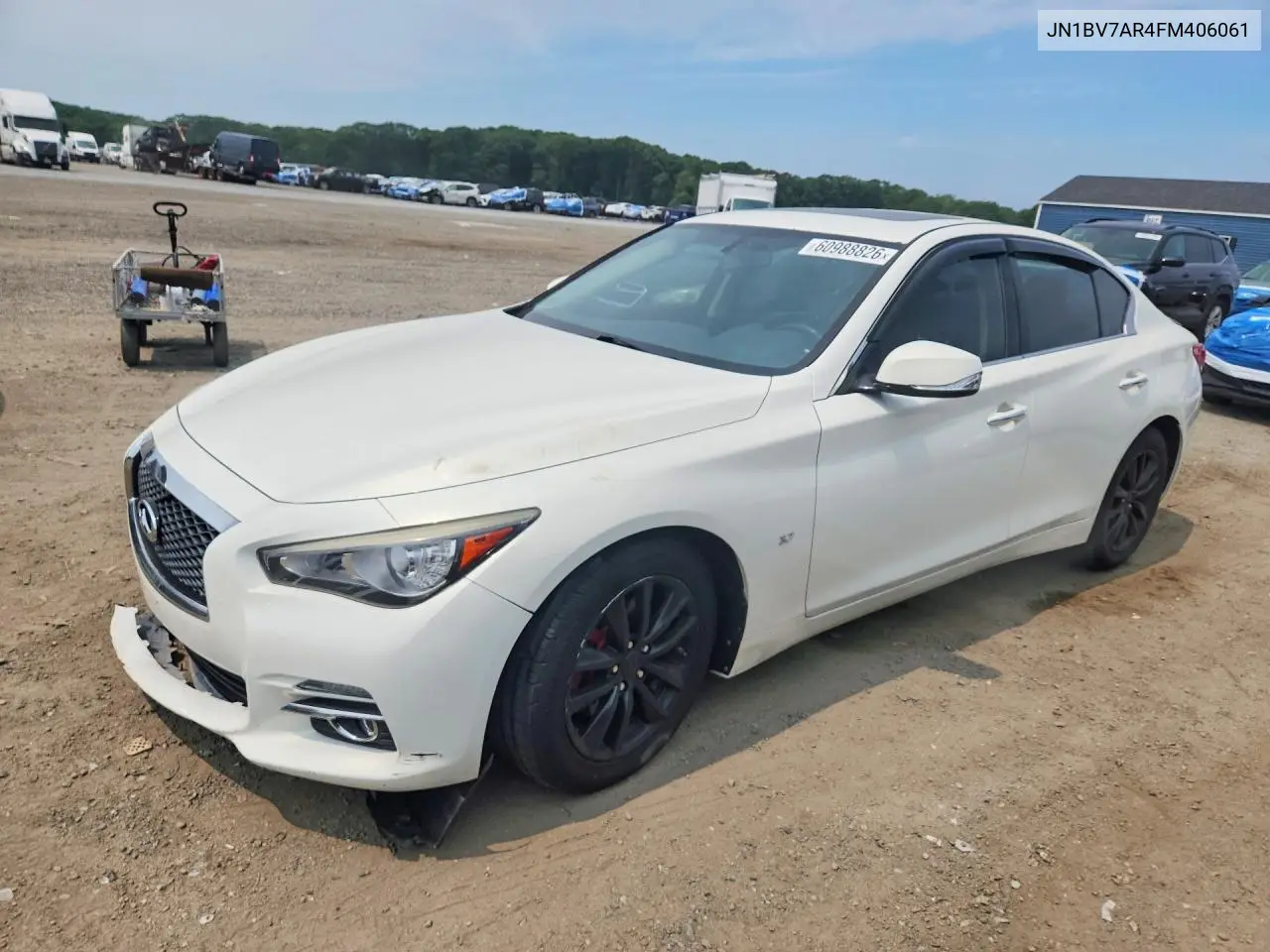 2015 Infiniti Q50 Base VIN: JN1BV7AR4FM406061 Lot: 60988826