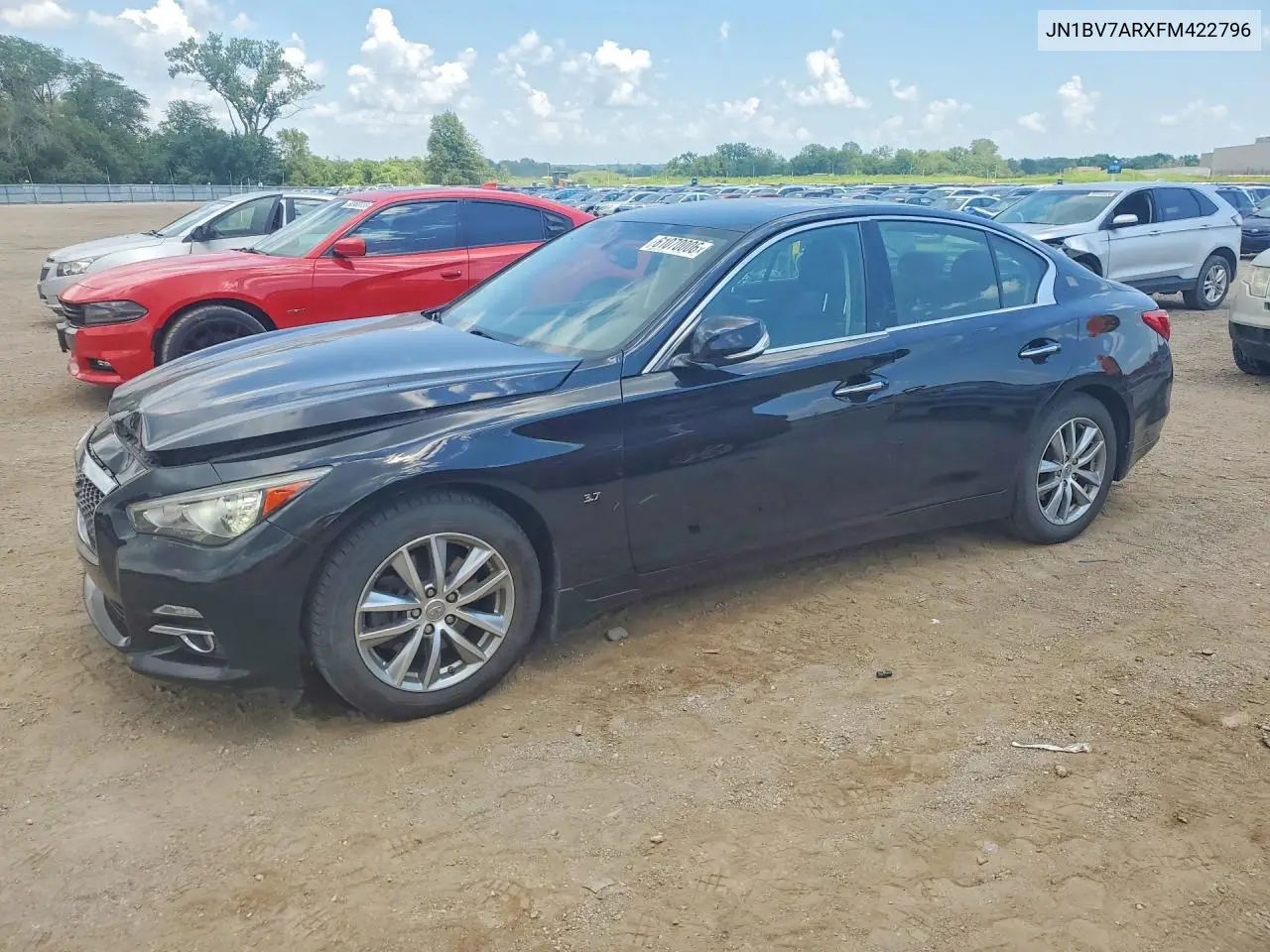 2015 Infiniti Q50 Premium VIN: JN1BV7ARXFM422796 Lot: 61070006