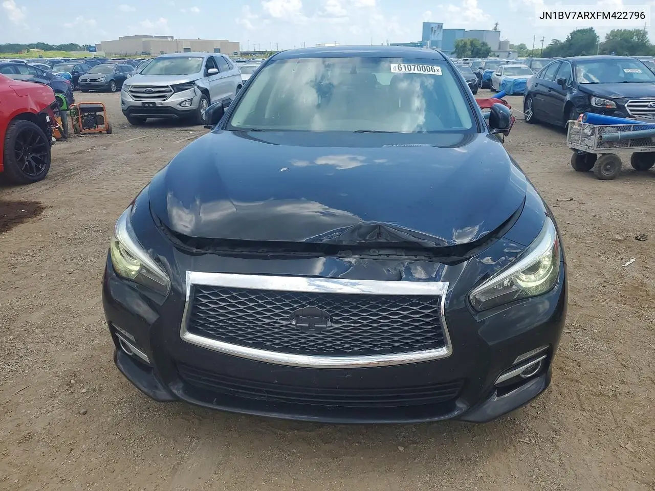 2015 Infiniti Q50 Premium VIN: JN1BV7ARXFM422796 Lot: 61070006