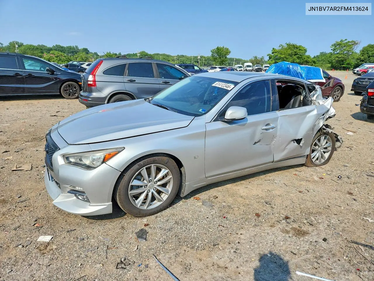 2015 Infiniti Q50 Premium VIN: JN1BV7AR2FM413624 Lot: 61412346