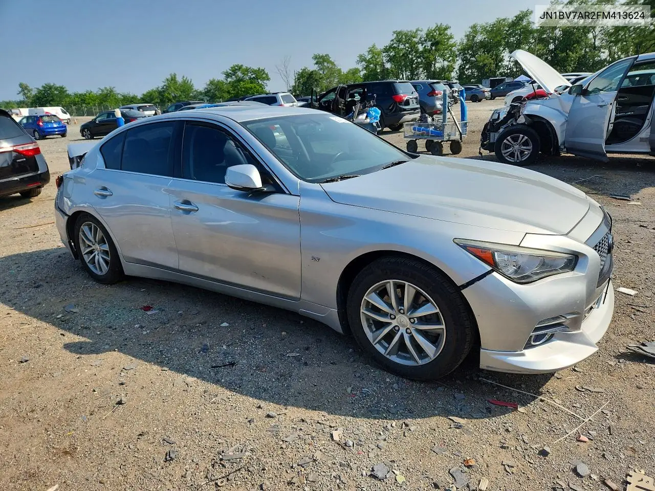 2015 Infiniti Q50 Premium VIN: JN1BV7AR2FM413624 Lot: 61412346