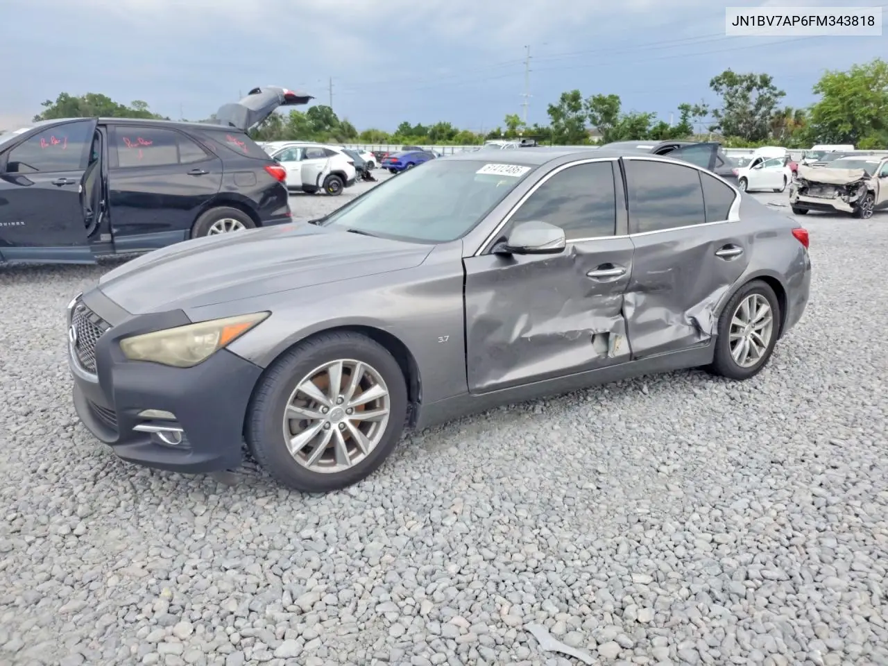 2015 Infiniti Q50 Premium VIN: JN1BV7AP6FM343818 Lot: 61412486