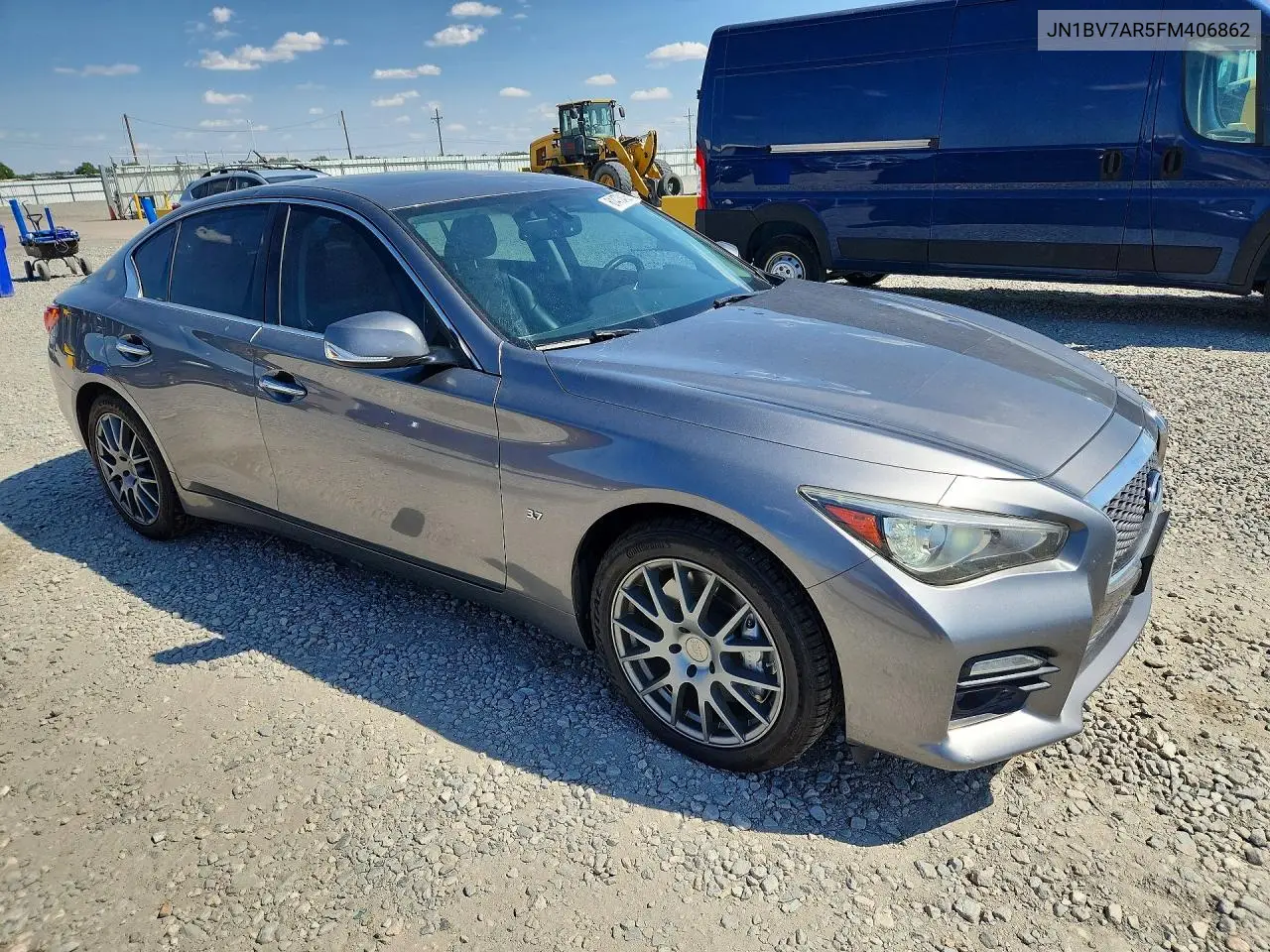 2015 Infiniti Q50 Sport VIN: JN1BV7AR5FM406862 Lot: 61473436