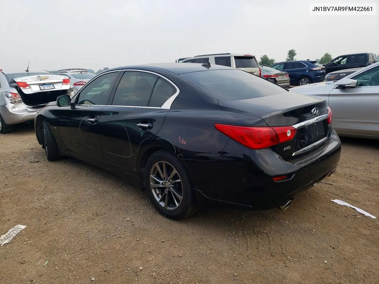 2015 Infiniti Q50 Premium VIN: JN1BV7AR9FM422661 Lot: 61597846