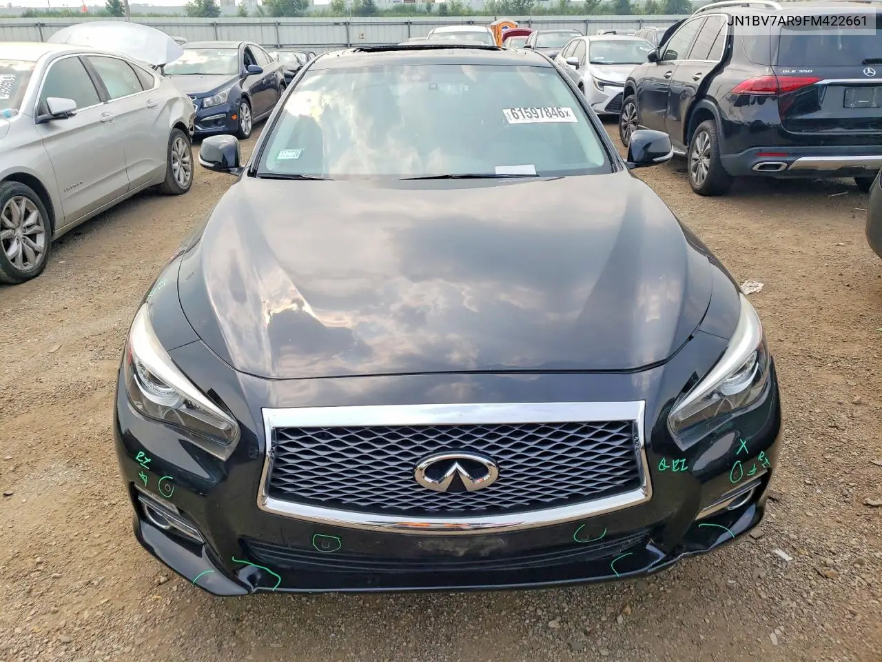 2015 Infiniti Q50 Premium VIN: JN1BV7AR9FM422661 Lot: 61597846
