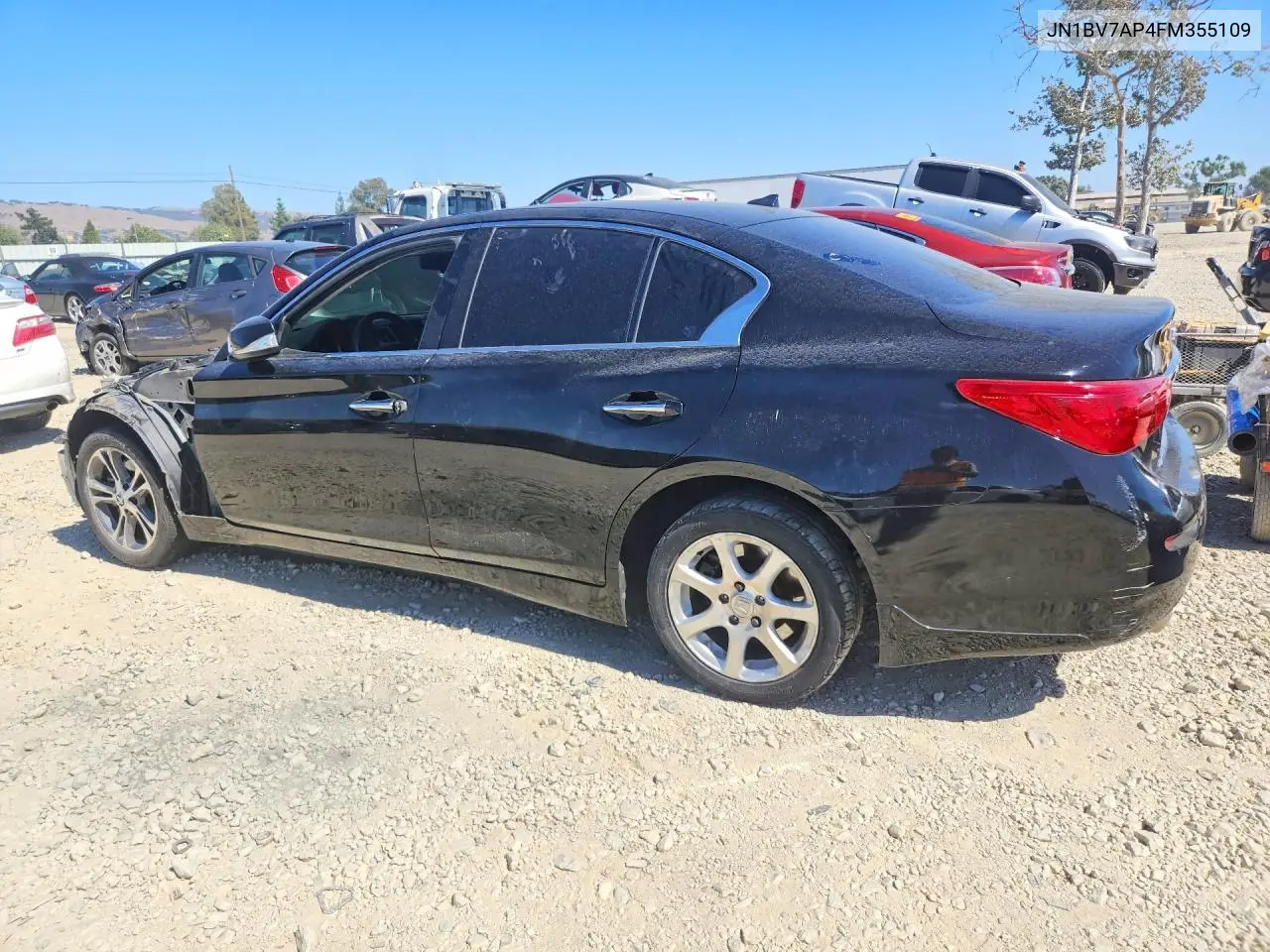 2015 Infiniti Q50 Base VIN: JN1BV7AP4FM355109 Lot: 61622586
