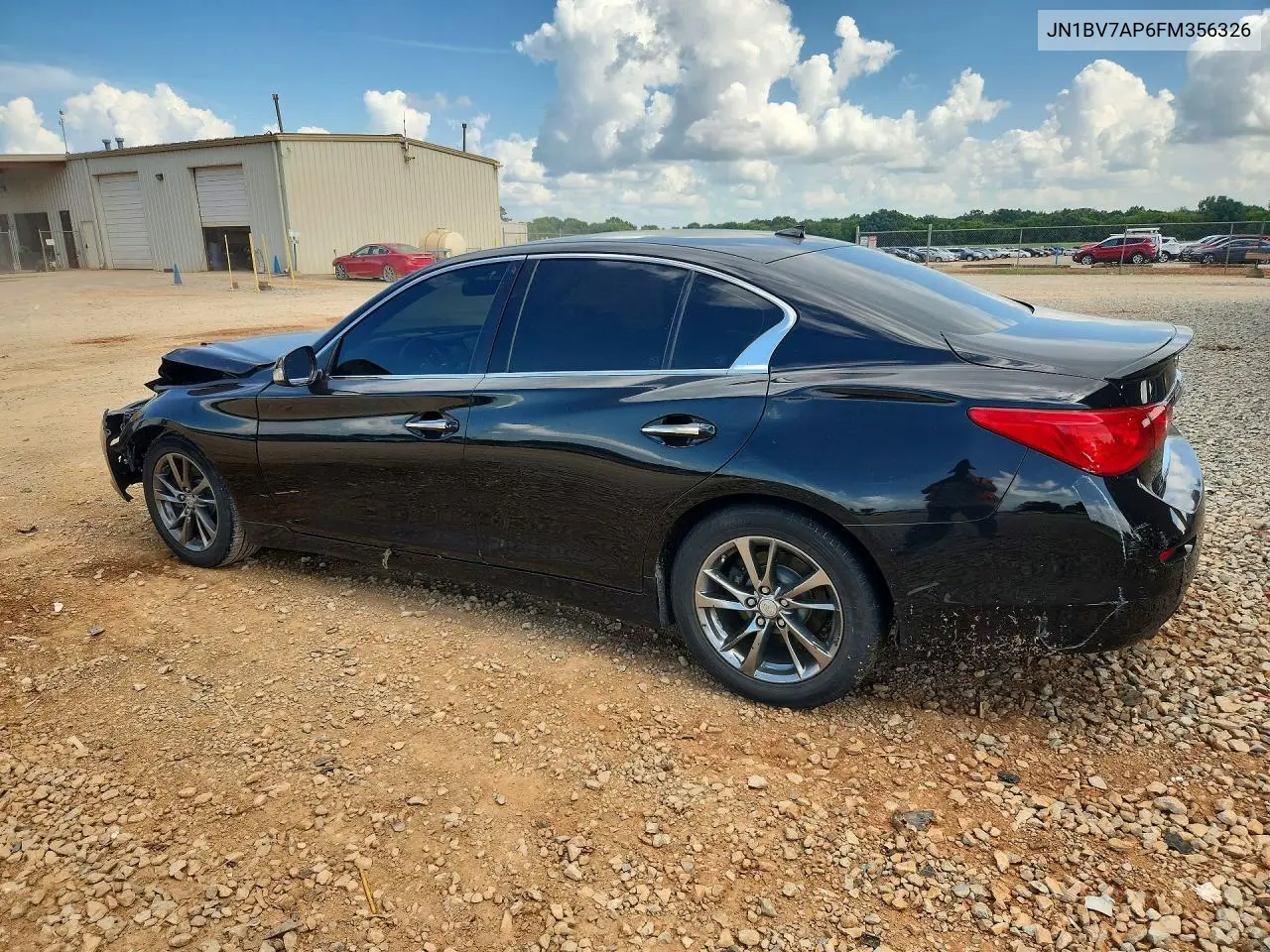 2015 Infiniti Q50 Base VIN: JN1BV7AP6FM356326 Lot: 61957976