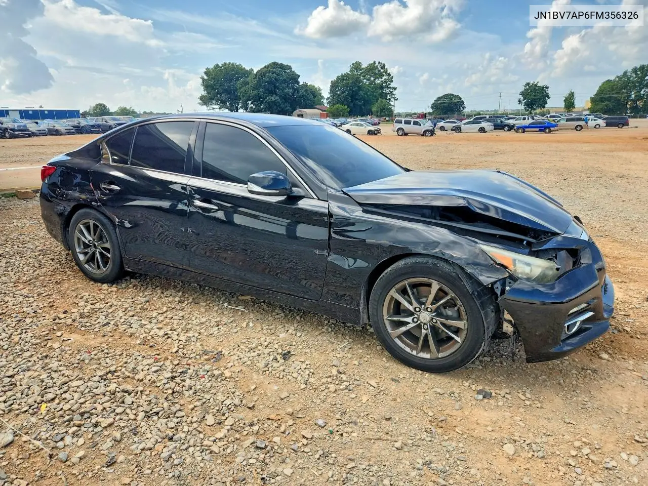 2015 Infiniti Q50 Base VIN: JN1BV7AP6FM356326 Lot: 61957976