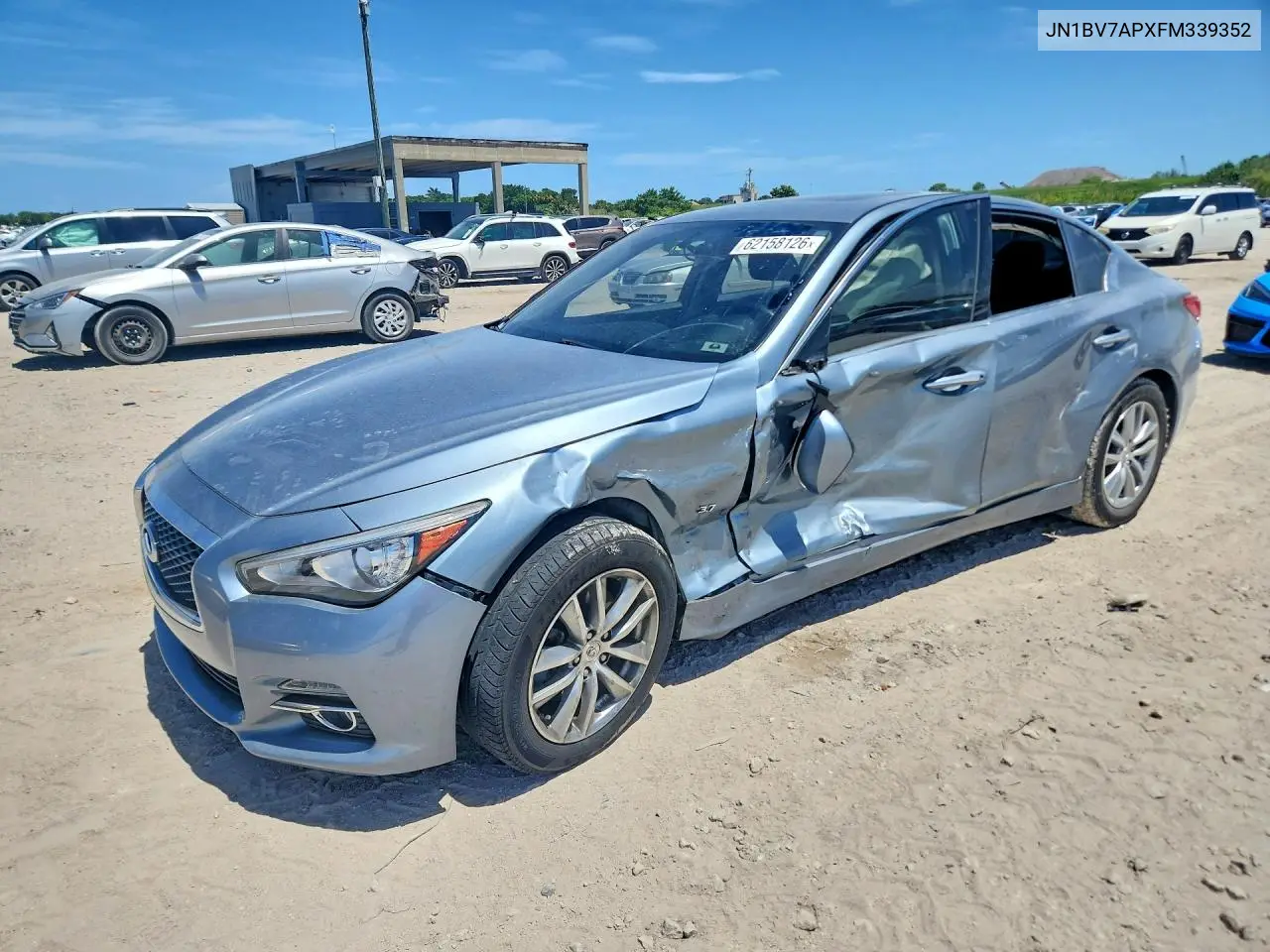 2015 Infiniti Q50 Premium VIN: JN1BV7APXFM339352 Lot: 62158126