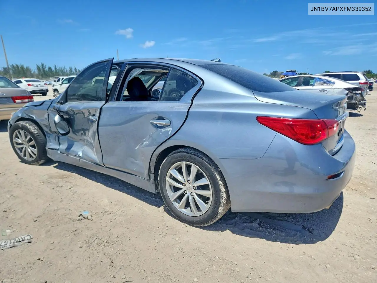 2015 Infiniti Q50 Premium VIN: JN1BV7APXFM339352 Lot: 62158126
