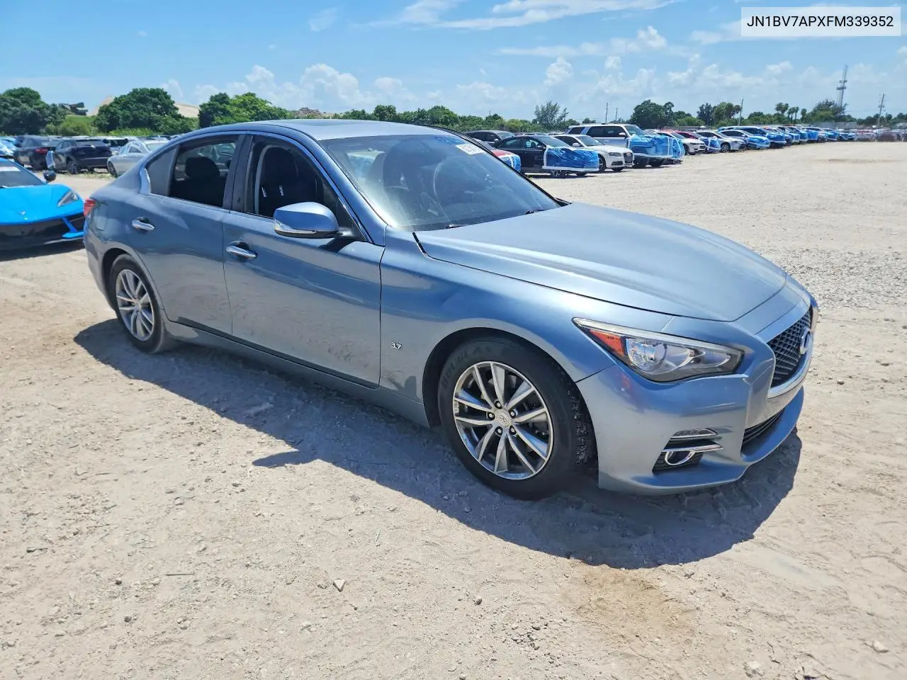 2015 Infiniti Q50 Premium VIN: JN1BV7APXFM339352 Lot: 62158126