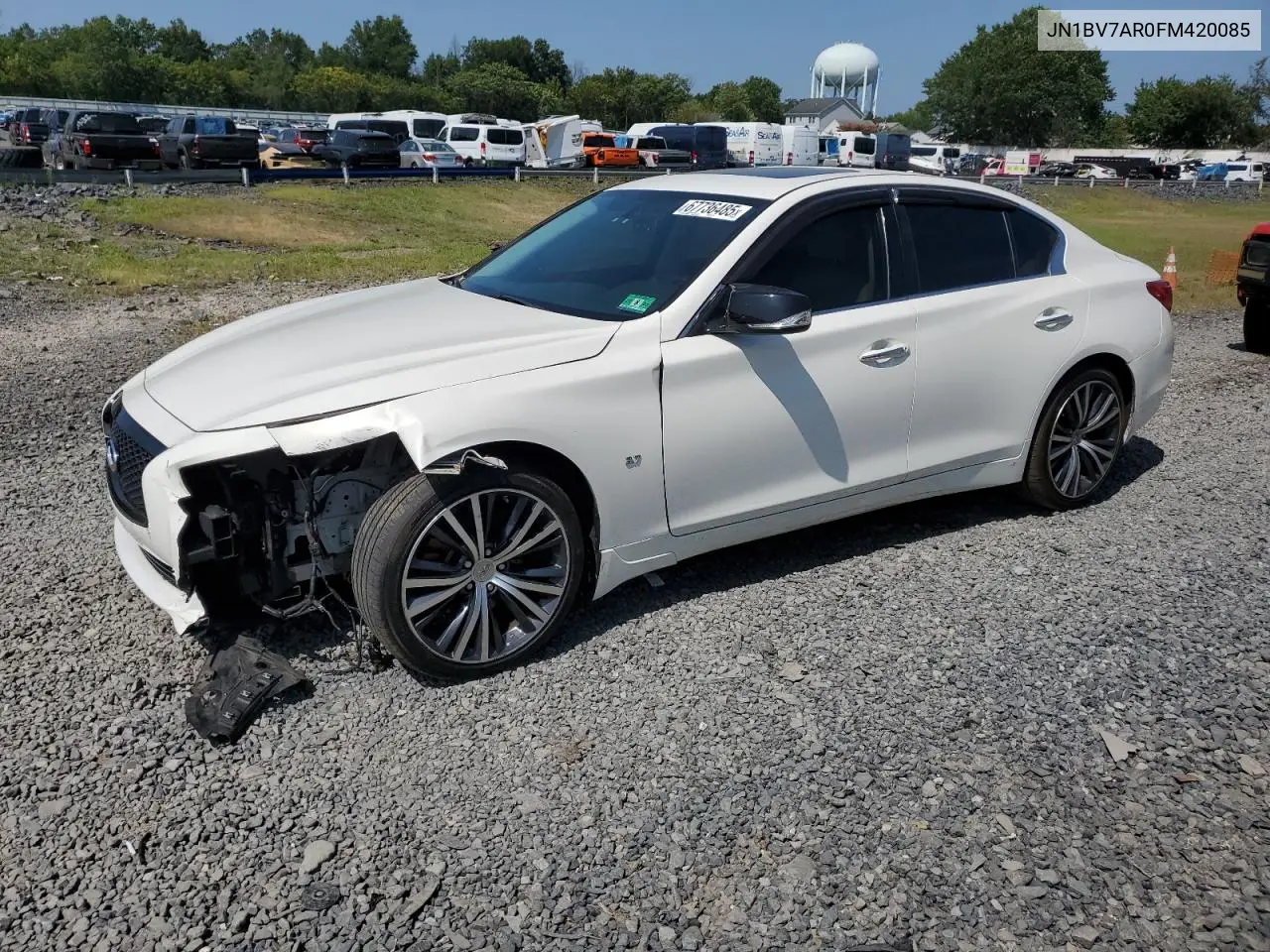 JN1BV7AR0FM420085 2015 Infiniti Q50 Base