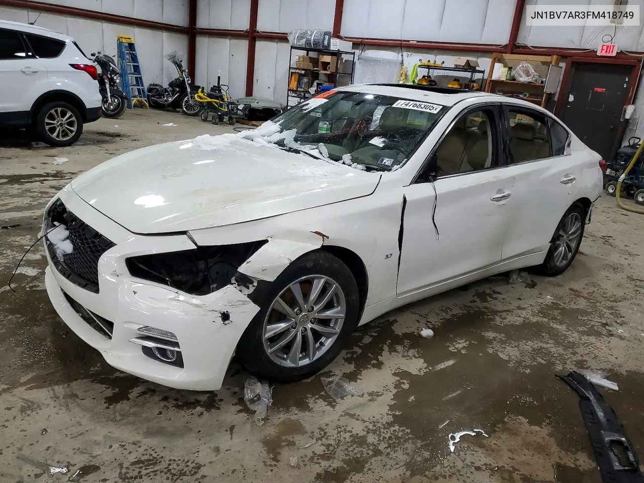 JN1BV7AR3FM418749 2015 Infiniti Q50 Base