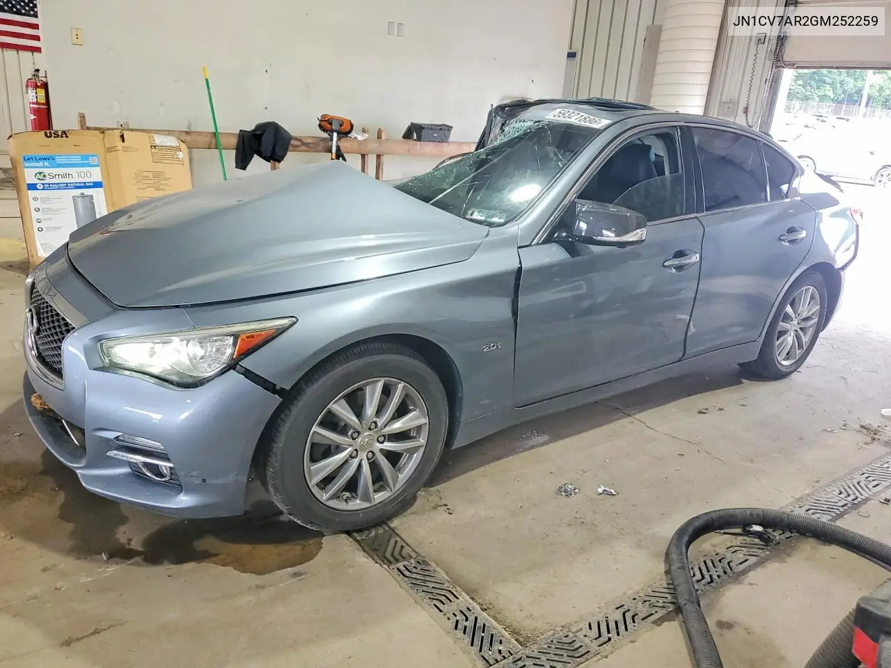 2016 Infiniti Q50 2.0T Premium VIN: JN1CV7AR2GM252259 Lot: 59321886