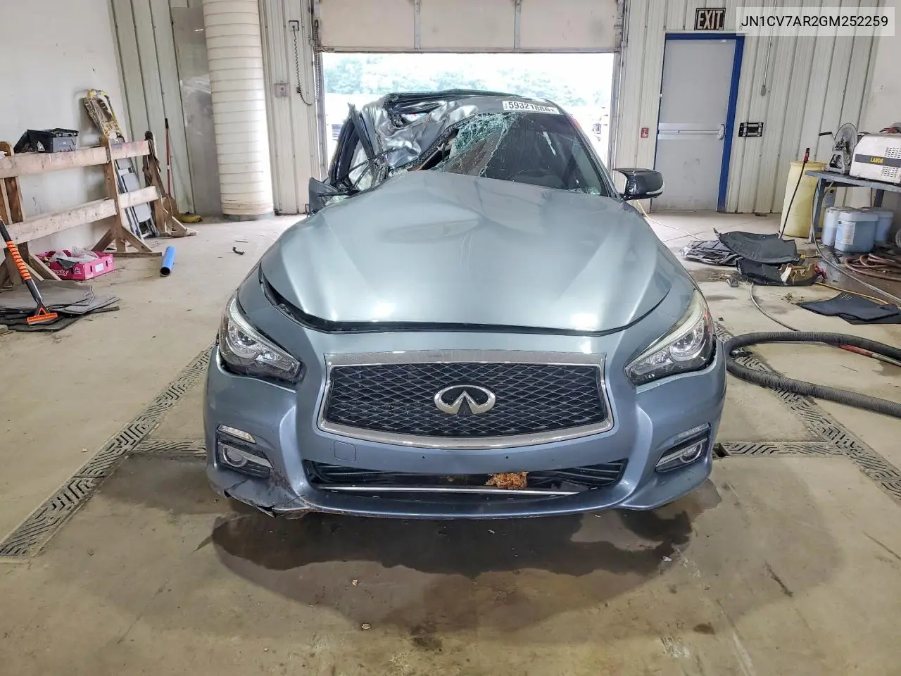 2016 Infiniti Q50 2.0T Premium VIN: JN1CV7AR2GM252259 Lot: 59321886