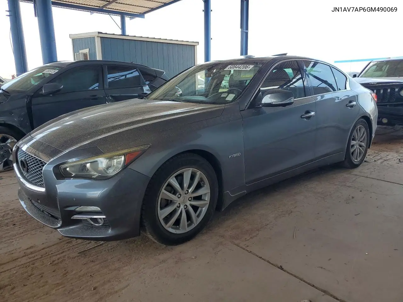 2016 Infiniti Q50 Hybrid VIN: JN1AV7AP6GM490069 Lot: 60844206