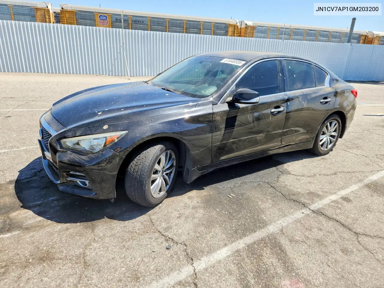 2016 Infiniti Q50 2.0T Premium VIN: JN1CV7AP1GM203200 Lot: 61048506