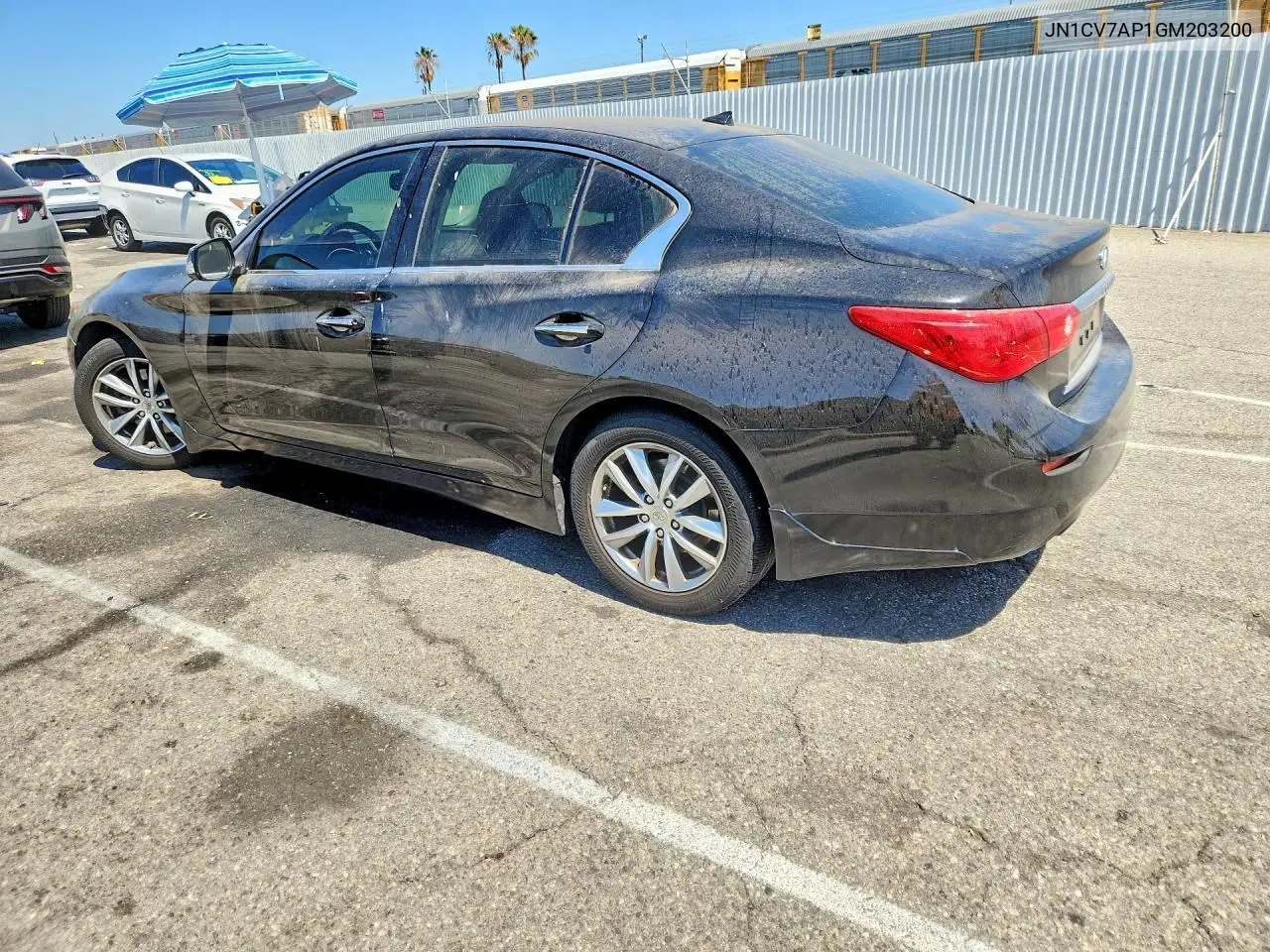 2016 Infiniti Q50 2.0T Premium VIN: JN1CV7AP1GM203200 Lot: 61048506