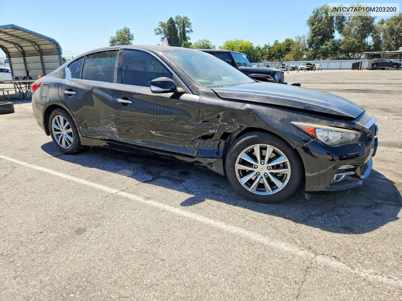 2016 Infiniti Q50 2.0T Premium VIN: JN1CV7AP1GM203200 Lot: 61048506