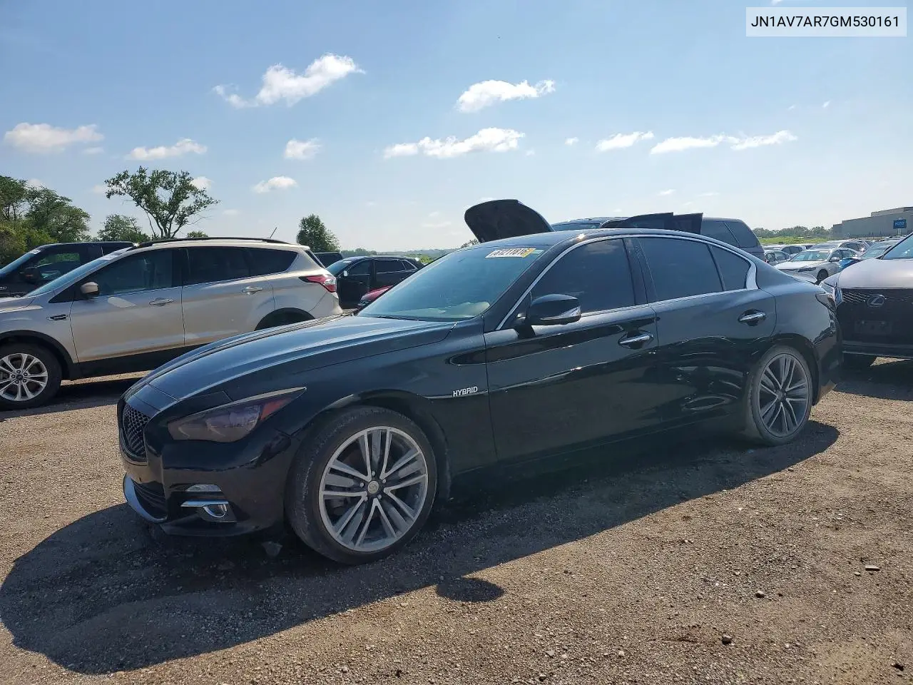 2016 Infiniti Q50 Hybrid VIN: JN1AV7AR7GM530161 Lot: 61211816